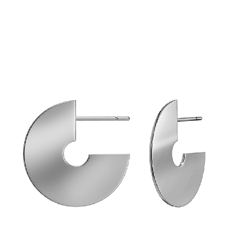 Edblad Oblate Creoles S Steel Smycken & klockor Dam Grå ONESIZE