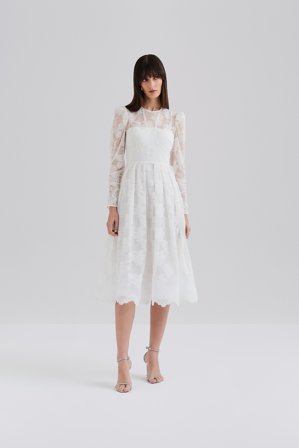 Malina Bridal - Leoni Midikleid - 36 - Ivory