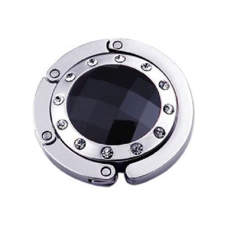 Elegant Fleksibel Veske Krok Svart