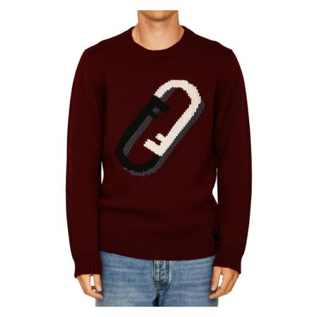Fendi Round-neck Strik Brun, Herre Strik, Størrelse: S