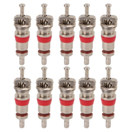 10st Amerikansk USA Ventilkärna Nickelpläterad Koppar Däck Ventilkärna för Elfordon Cyklar Motorcyklar