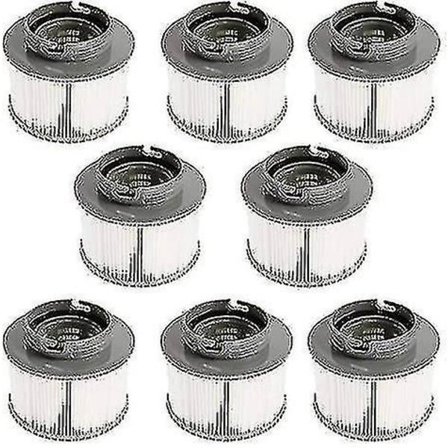 2024- Sett med 8 ersättningsfilter for vedlikehold av din oppblåsbare Mspa eller Ruikalucky-xjw jacuzzi