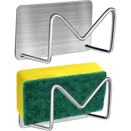 Sæt med 2 selvklæbende svampeholdere, 304 rustfrit stål Ki,ZQKLA