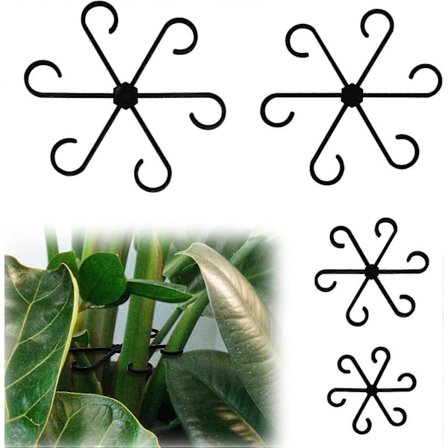 SBSG 4 st Växtstöd för Klätterväxter i Kruka, Återanvändbara Växtstöd i Plast, Blomstöd, Växtpinnar, Spaljé, Stamkrok, Tillbehör för Växtlighet