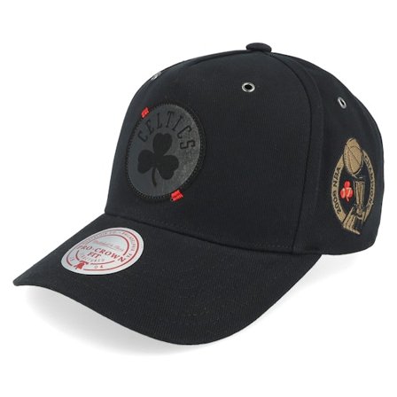 Mitchell & Ness - Hatstore Exclusive x Boston Celtics Oxidize Black Adjustable Adjustable Black Cap - NBA @ Hatstore