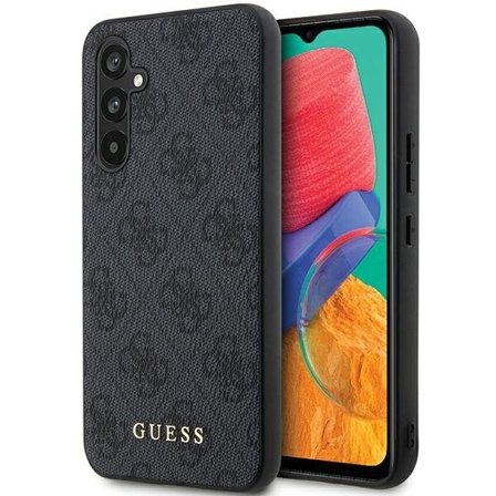 Guess GUHCS23FEG4GFGR S23 FE S711 harmaa/harmaa kovakotelo 4G metalli kultainen logo