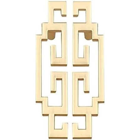 2 stk. Guld Køkkengreb 64mm Center til Center Skinnende Gyldne Møbelgreb til Skab Kommode Skab Badeværelse Køkken Soveværelse Skuffe (Skrue