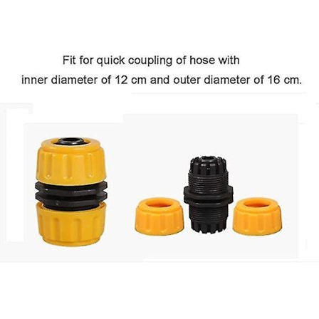 6-pack Slangkoppling 1 tum Reparationskopplingar Dubbel Snabb Trädgård