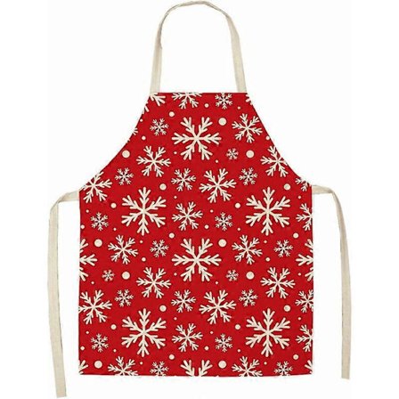 Jul förkläde i linne för hem- och köksinredning