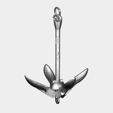 Draggankare NOCK Compact Anchor, acero galvanizado + grillete, 2.5 kg
