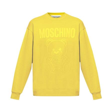 Moschino Sweatshirts Hoodies gul, Herr, Herr, Storlek: M
