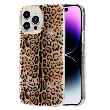 iPhone 14 Pro -kuori IMD-kuvioitu PC+TPU-puhelinkotelo, jossa galvanoidut linssit