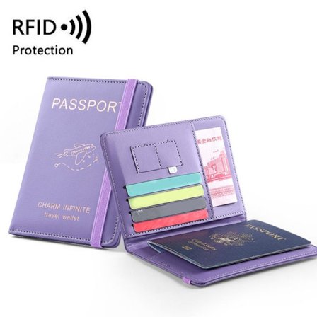 RFID Passport Cove Passport Protector LILLA