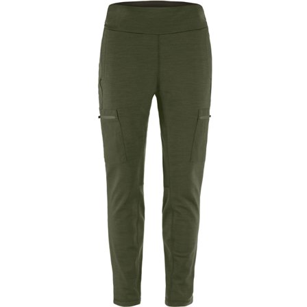 Fjällräven Women's Keb Fleece Trousers in Deep Forest, G-1000 /Wolle | Size: XS