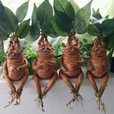 Mandrake Græs Resin Statue Landskab Ornament Kunst Figur Håndværk Til Have