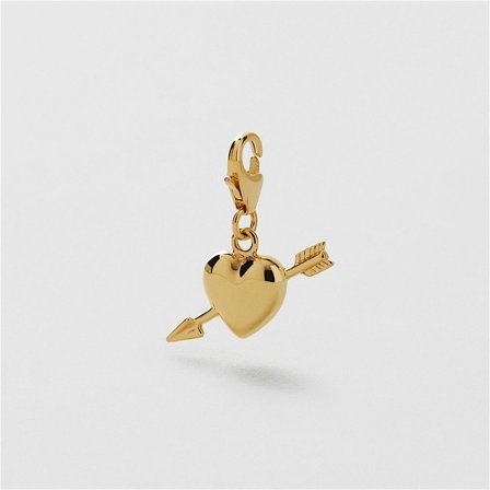 Heart Arrow Charm