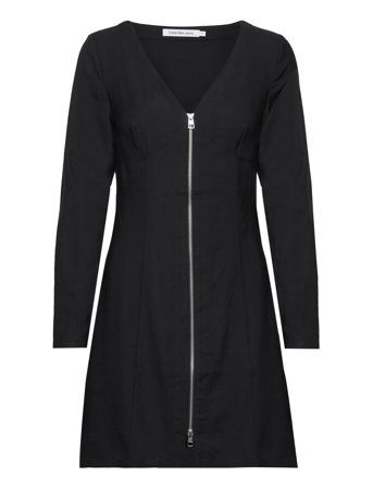 Calvin Klein Jeans | Long Sleeve Zipped Mini Dress | XS