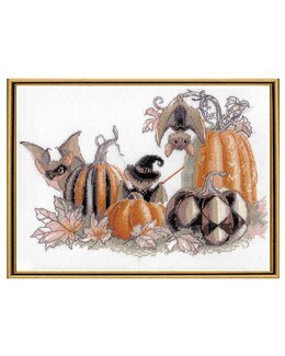 Broderikit Tavla Pumpor och fladdermöss - Riolis