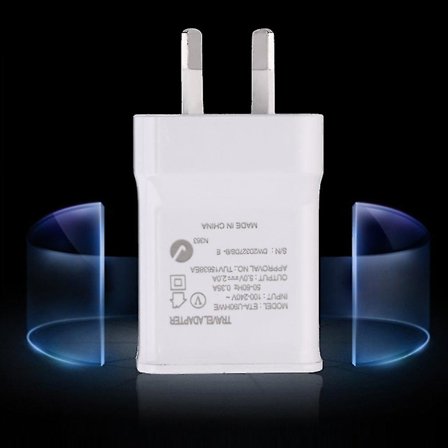 Väggladdare med USB-uttag, AU-kontakt, 5V 2.0A, för hemmet eller kontoret