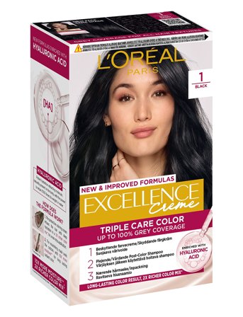 L'Oréal Paris L'oréal Paris Excellence Color Cream Kit 1 Black - Nude - ONE SIZE