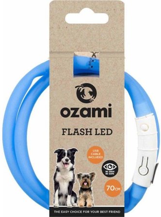 Ozami Halsband Flash Led Blå 70 cm