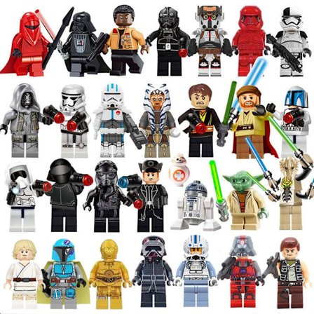 29-dele Star Wars byggeklodser minifigur Luke Darth Vader - Perfekt