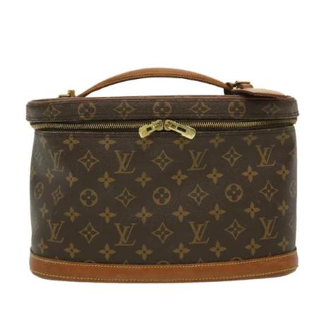 Louis Vuitton Vintage, Brown Canvas Louis Vuitton Handbag Bruin, Dames, Maat:ONE Size
