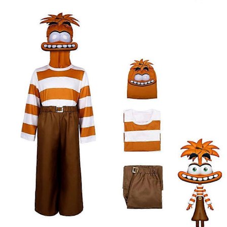 Insidan Ut 2 Cosplay Kostym Party Maskerad Jumpsuit Bodysuit Ångest Anxiety{REN}