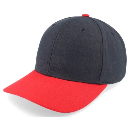 Richardson - Schwarz adjustable Cap - 514 Combination Black/Red Adjustable @ Hatstore