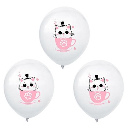 Teselskab Balloner Fødselsdagsfest Flerfarvede 12 Tommer Oppustelige 12 Stk