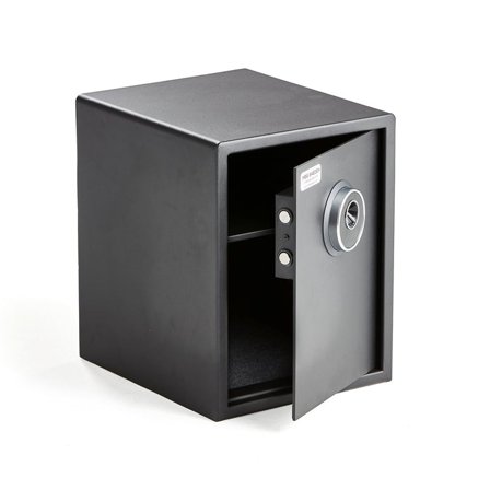 Safe MAYNARD med fingeravtrykkleser, H450 B350 D400 mm