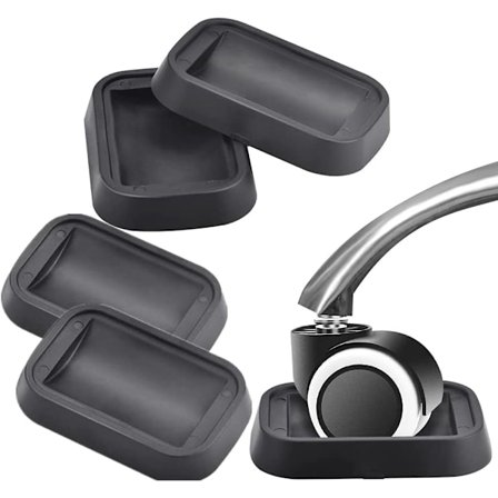 5 kpl liukumattomat huonekalupyörän alustat kumituolipyörän kupit