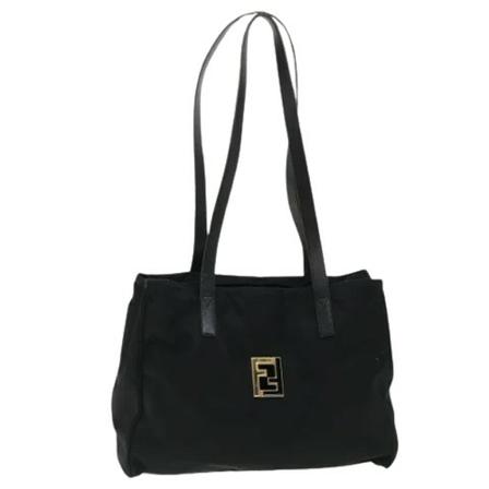 Fendi Vintage Pre-owned nylon totes Sort, Dame Vintage Tasker, Størrelse: ONE Size