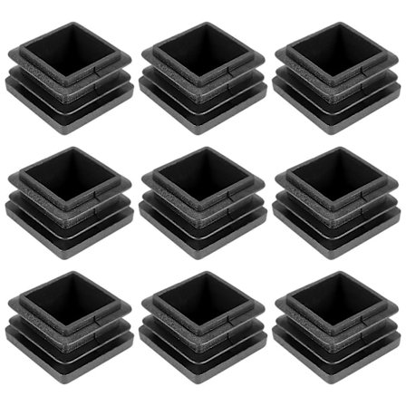 200 stk. 1 tomme firkantet rør endehætte plastikpropper rør endehætter stolpe rørhætte dækning rørindsats Cha.pa