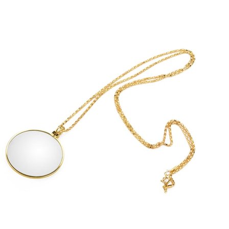 2024, 5X förstoringsglas monokel halsband förstoringsglas lupp (guld)