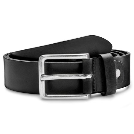 Vincio | Cintura in pelle pieno fiore nera per uomini - Cinture in pelle