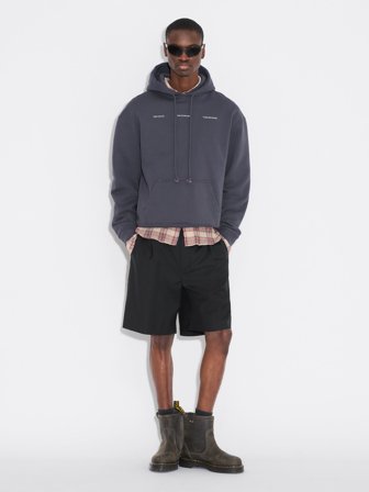 Holzweiler - National Paint Hoodie - Dk. Grey - Mens - Small