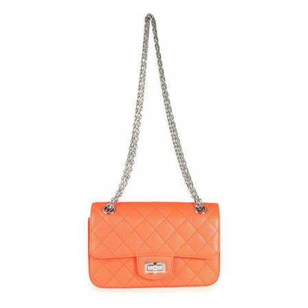 Chanel Vintage Pre-owned Shoulder Väska orange, Dam Vintage Väskor, Dam, Storlek: ONE SIZE