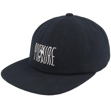 Picture - Noir snapback Casquette - Rill Soft A Black Strapback @ Hatstore