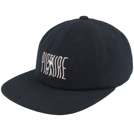 Picture - Sort snapback Kasket - Rill Soft A Black Strapback @ Hatstore