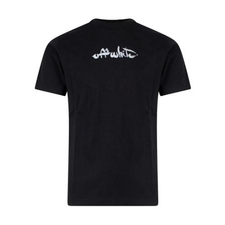 Off White, T-Shirts Zwart, Heren, Maat:L