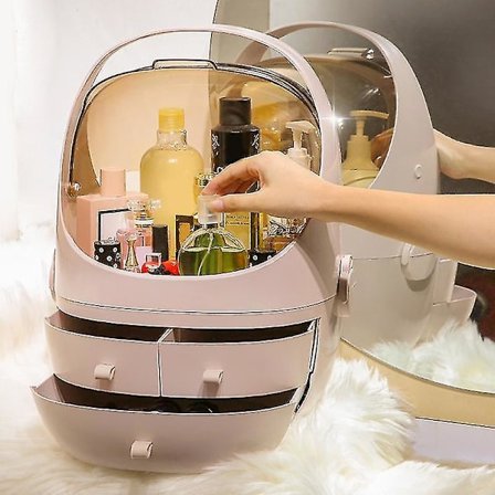 Stor Høy Sminkeoppbevaringsboks Skuffe Skrivebord Organiserere