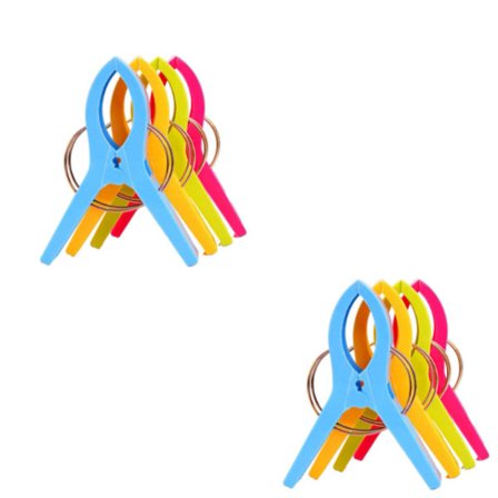 8 kpl muoviset pyykkipojat peittokiinnike sukkahuppu tuulenpitävä ripustin