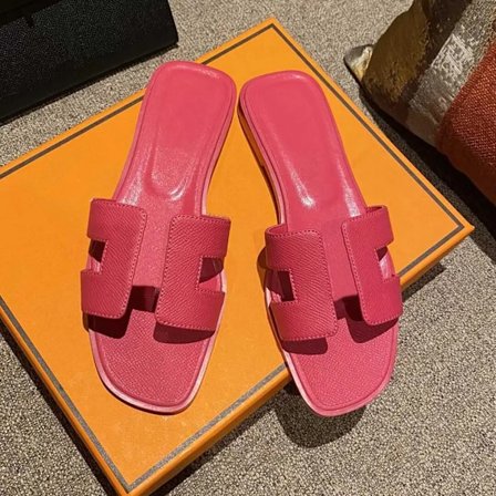Sexy sandaler dame strand slippers Klassiske flate skinn slippers dame 25