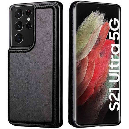 Samsung S21 Ultra Shockproof Cover Card Holder 3-SLOT Flippr