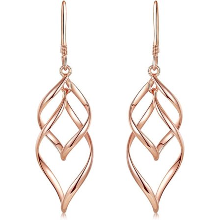 14K forgyldt sterlingsølv øreringe med klassisk uendelighedssymbol