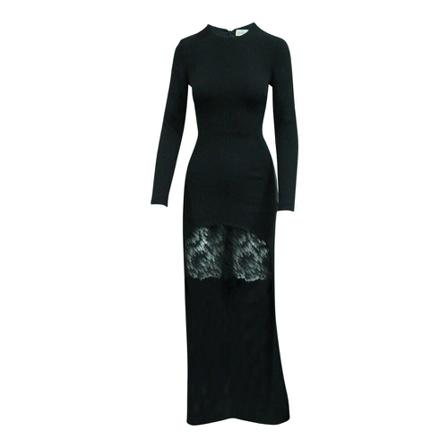 Stella McCartney Pre-owned, Pre-owned Asymmetric Long Sleeve Dress Zwart, Heren, Maat:M