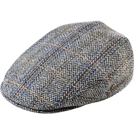 Herringbone Flat Cap i ullblandning för män
