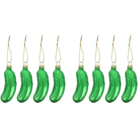 8 kpl Kurkku-riipus Joulukuusi Pickle Elämäntodellinen Pickle Joulu Kurkku Joulu Pickle