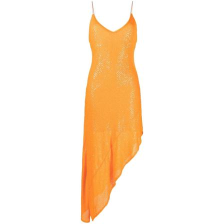 Saint Laurent, Party Dresses Oranje, Dames, Maat:M